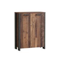 Kommode B 86 Cm Cliff Old Wood Vintage - Dunkelgrau/Braun, KONVENTIONELL, Holzwerkstoff/Kunststoff (86/115/42cm) - MID.YOU