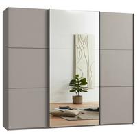 Schwebetürenschrank Indian A Sahara Dek./spiegel,b:250cm - Sahara, KONVENTIONELL, Glas/Holzwerkstoff (250/216/65cm)