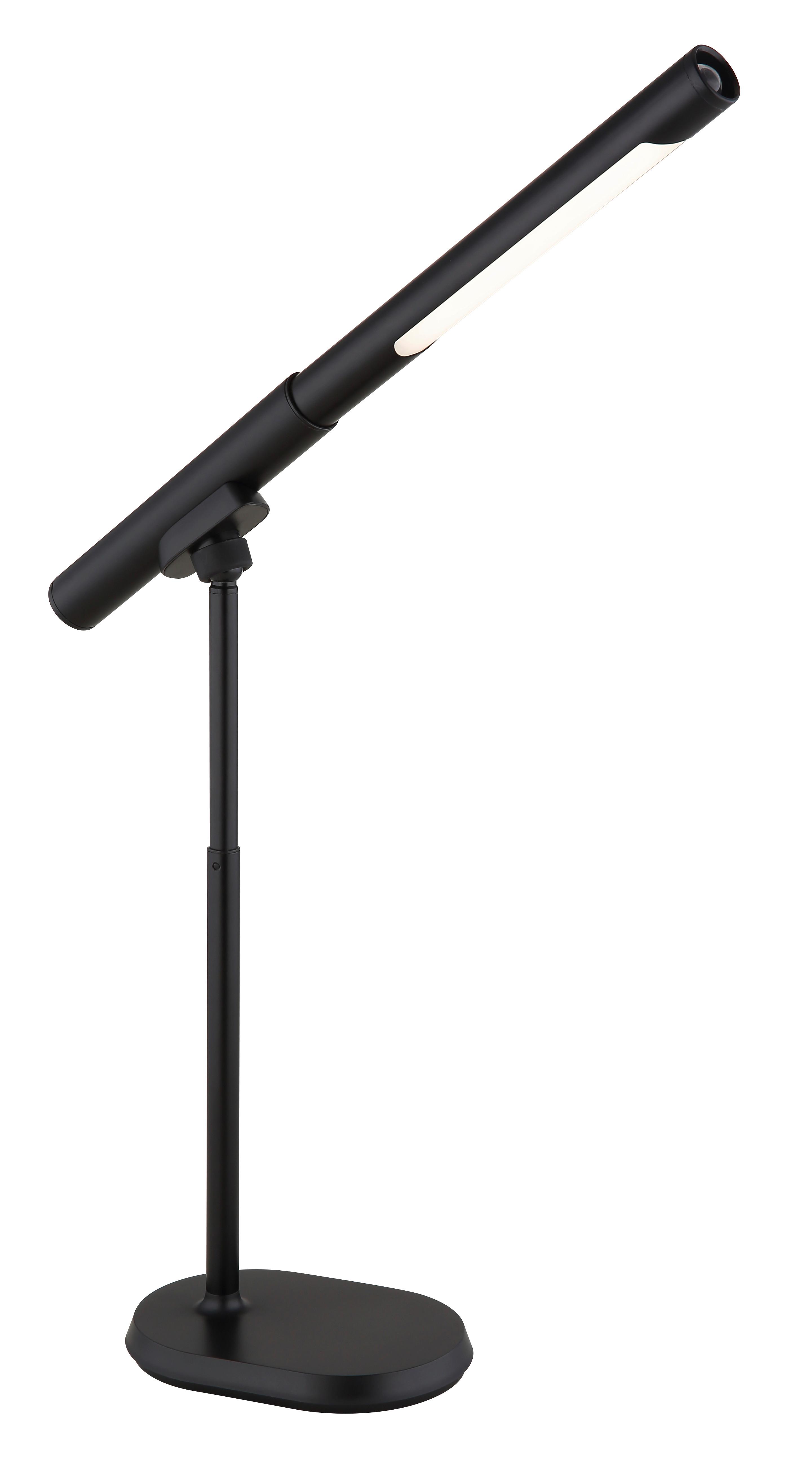 LED-Schreibtischleuchte 58472s - Schwarz/Weiß, Design, Kunststoff/Metall (40,4/10,9/44,5cm) - Globo