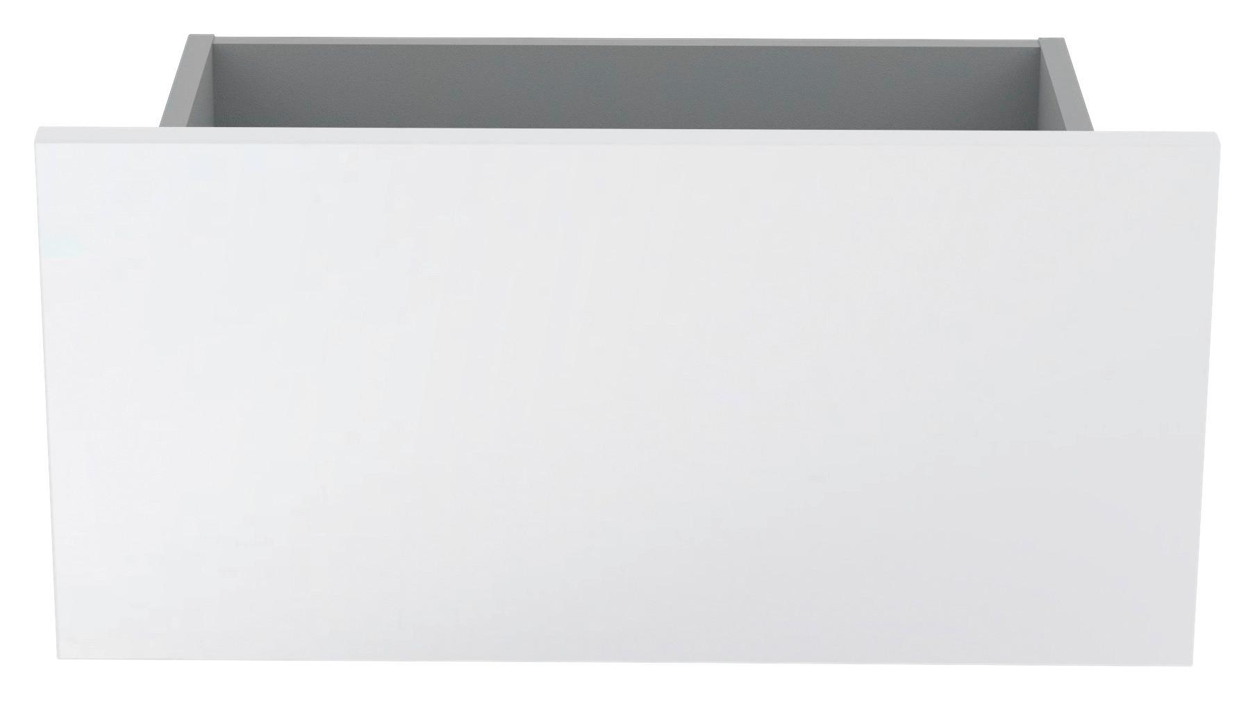 Schubkasteneinsatz Unit B: 45,3 Cm Weiß Hochglanz - Weiß Hochglanz, MODERN, Holzwerkstoff (45,3/21,9/36,6cm) - Ondega