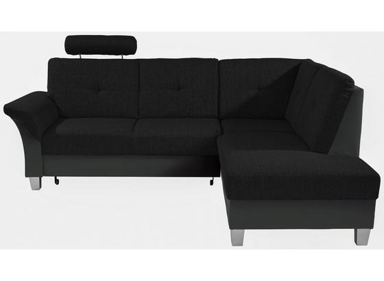Sedací Souprava Portland - černá/tmavě šedá, Konvenční, kov/dřevo (245/196cm) - Ombra Sedací Souprava Portland - černá/tmavě šedá, Konvenční, kov/dřevo (245/196cm) - Ombra