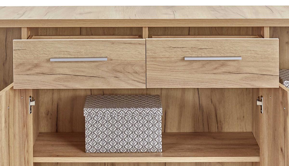 Komód Fontana 175/88 Cm - tölgyfa, Modern, faalapú anyag (174/87/40cm)