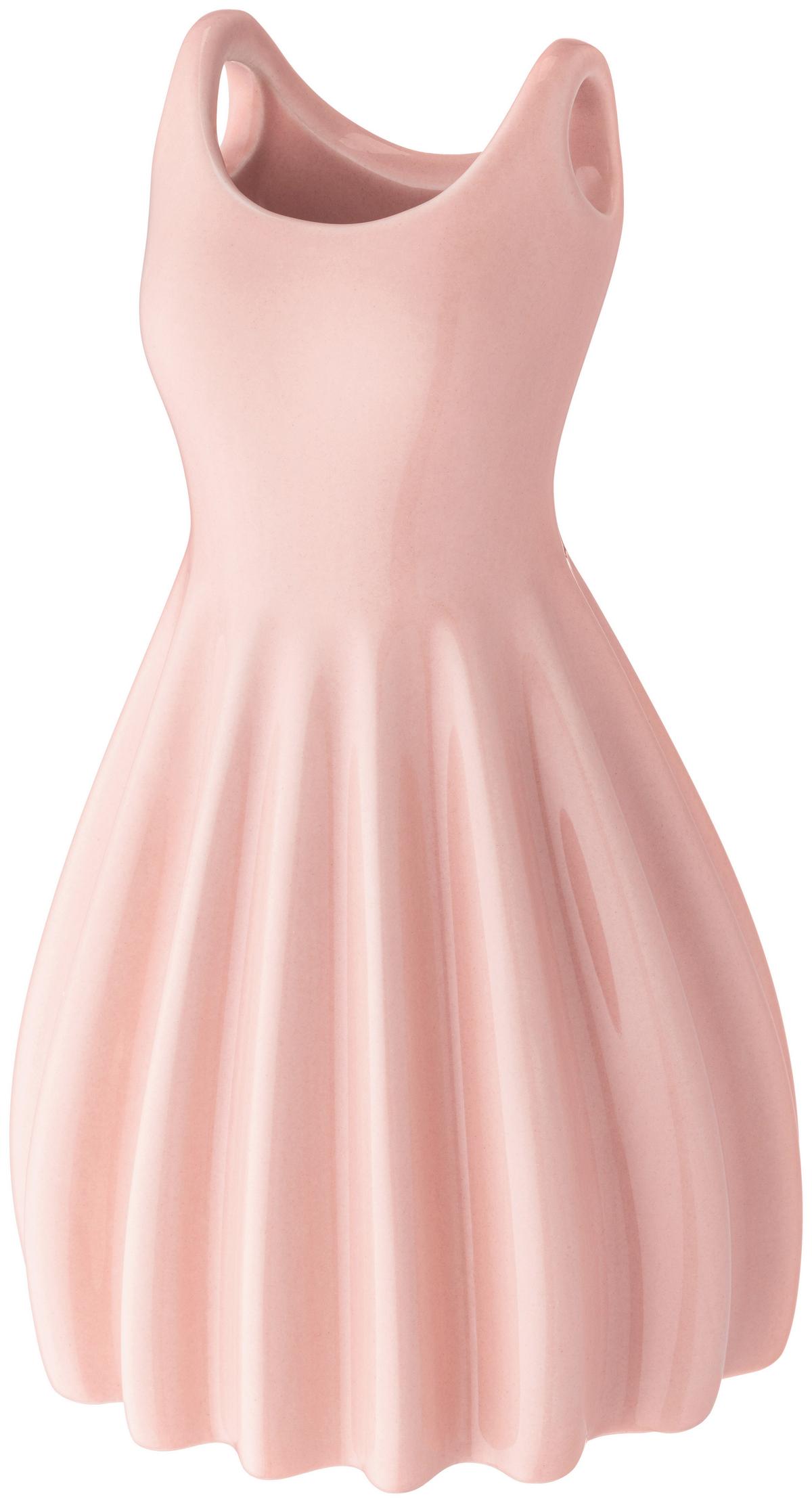 Dekovase Gracia - Pink, KONVENTIONELL, Keramik (11.8/10.5/20cm) - Luca Bessoni