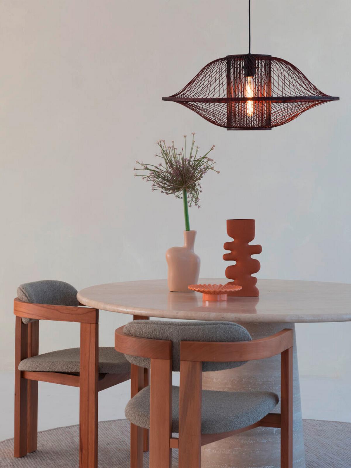 Hängeleuchte Maui - Rotbraun, Basics, Holz (70/30cm) - Good & Mojo