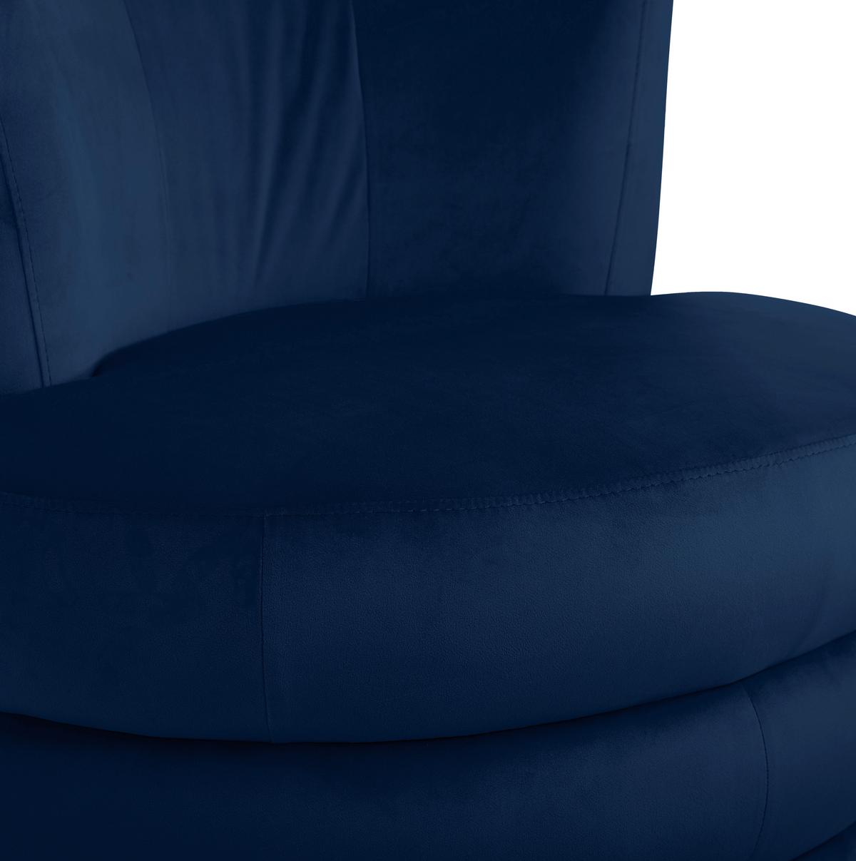 Designsessel Magari - Edelstahlfarben/Royalblau, Trend, Textil (90/82/85cm) - Livetastic