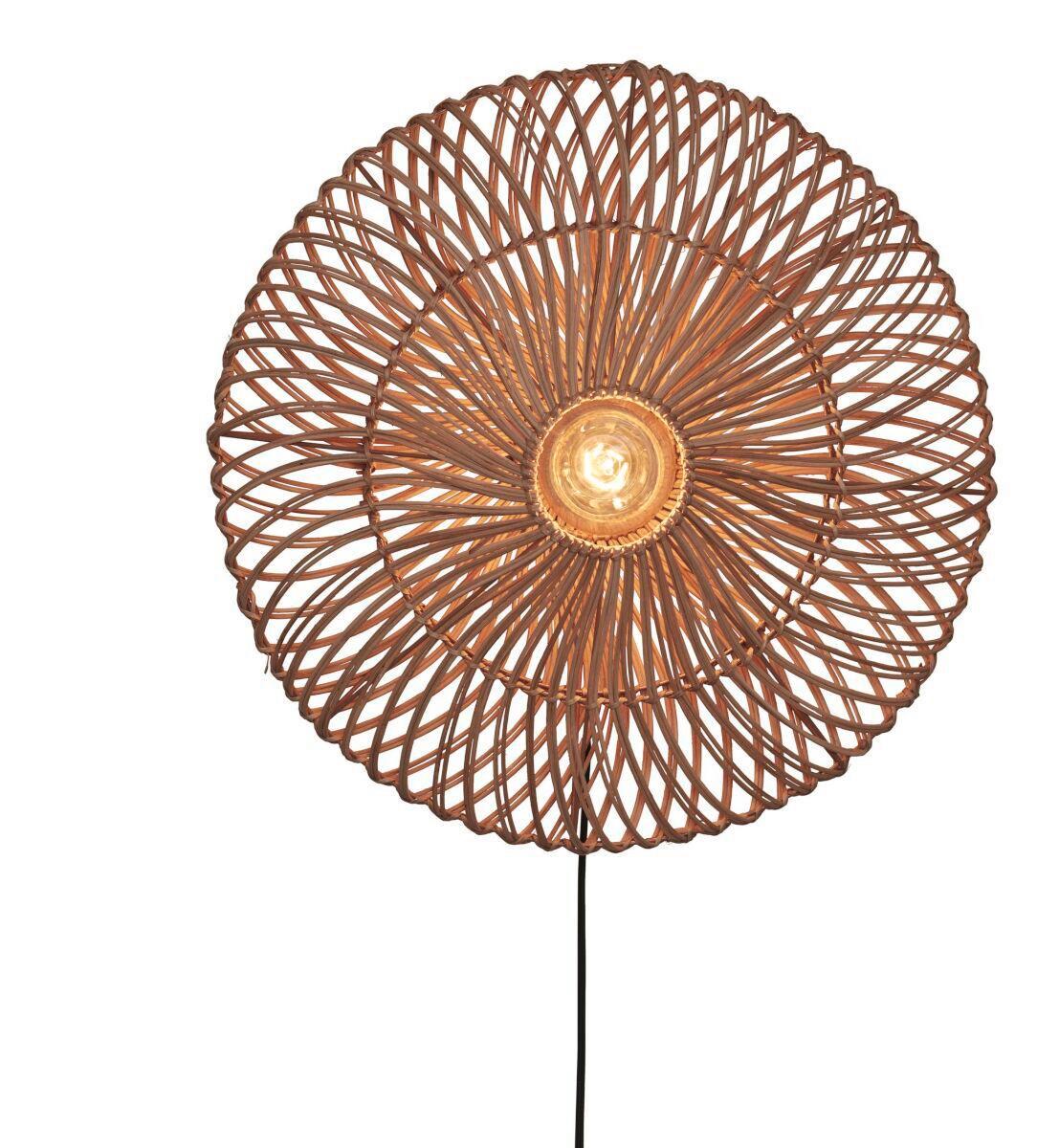 Wandleuchte Zanzibar/W/5514/N - Naturfarben, Trend, Naturmaterialien (55/14cm) - Good & Mojo