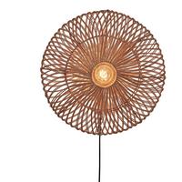 Wandleuchte Zanzibar/W/5514/N - Naturfarben, Trend, Naturmaterialien (55/14cm) - Good & Mojo
