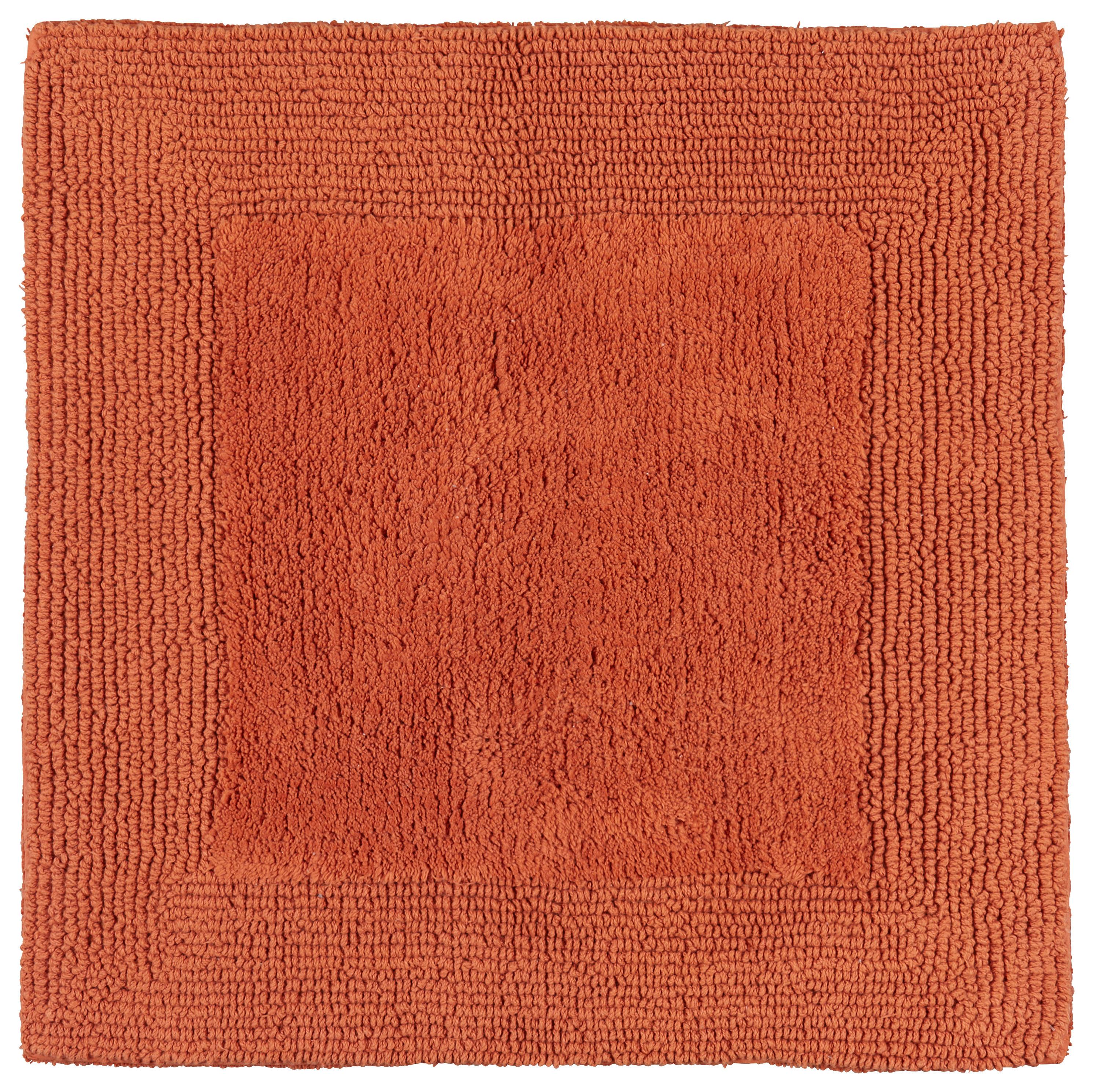Koupelnová Předložka Karen, 50/50cm, Oranžová - oranžová, Konvenční, textil (50/50cm) - Premium Living