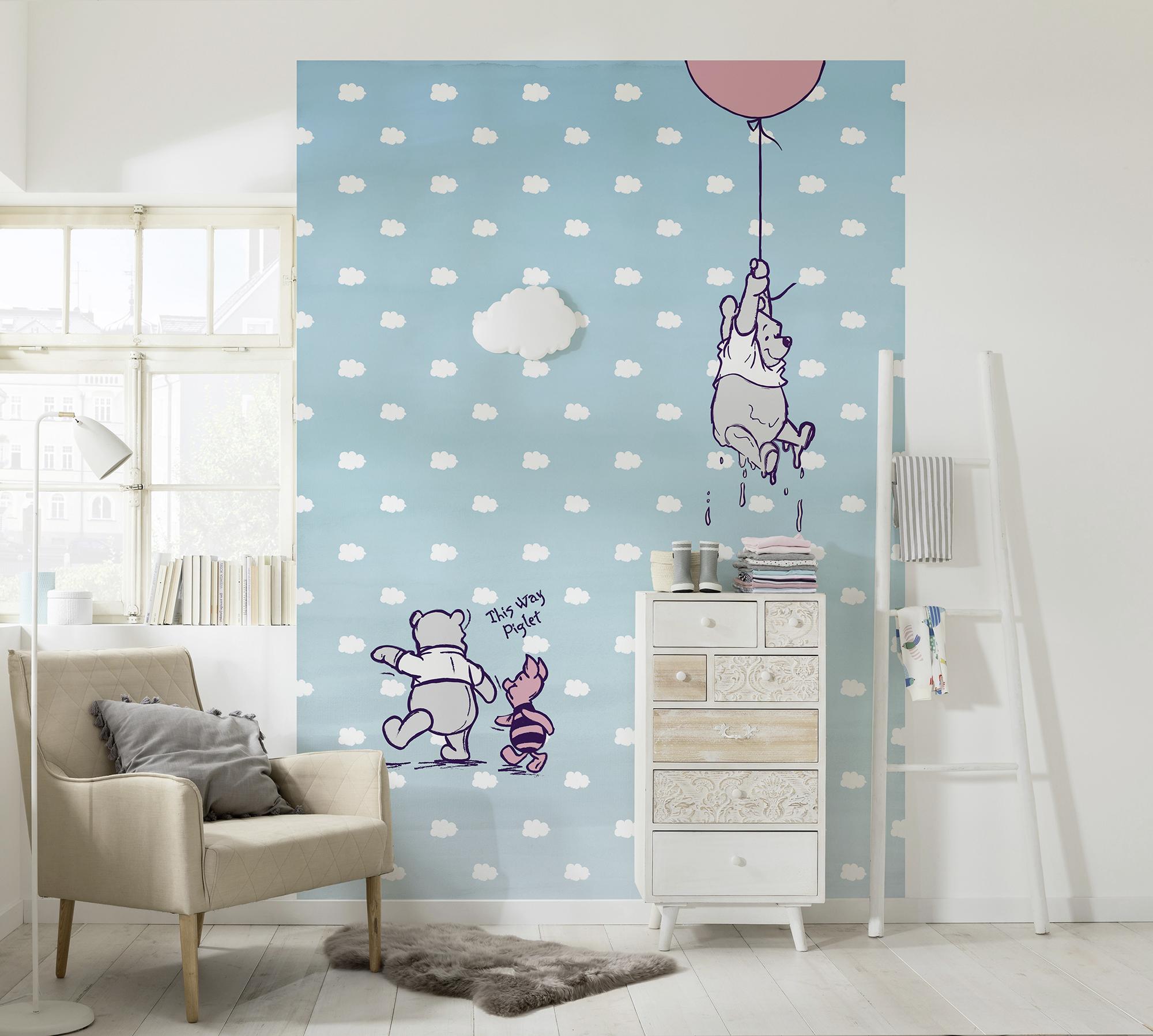 Fototapete Winnie Pooh Piglet - Design, Papier (184/254cm)