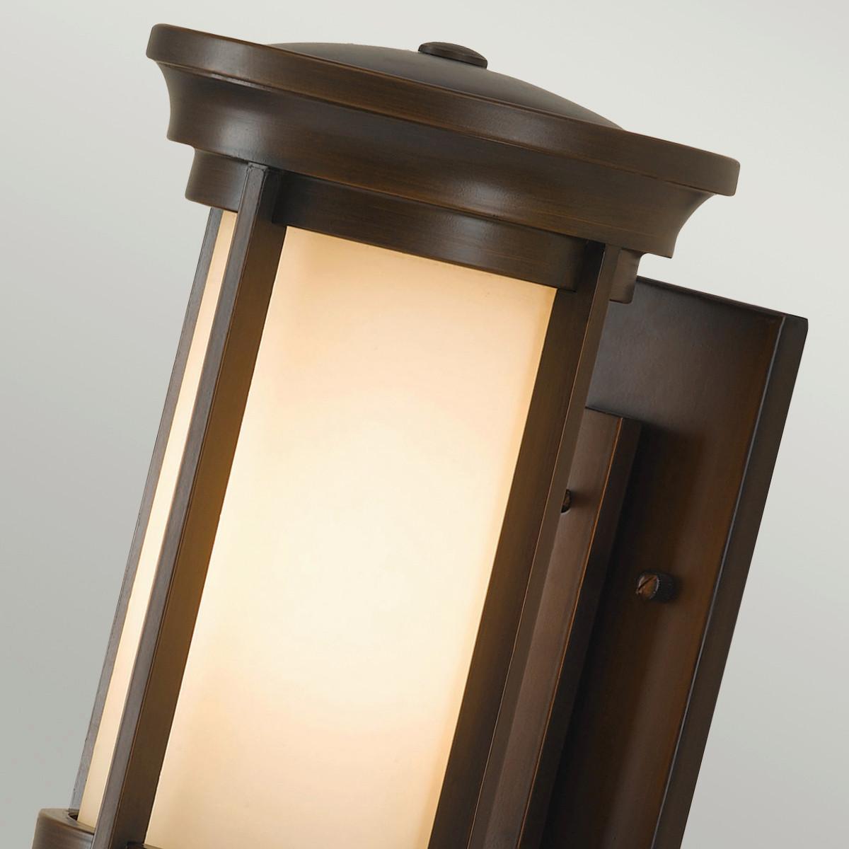 Außenwandleuchte 60w Metall Glas, Wandmontage - Bronzefarben, KONVENTIONELL, Glas/Metall (19.4/38.8/24.1cm) - Elstead Lighting