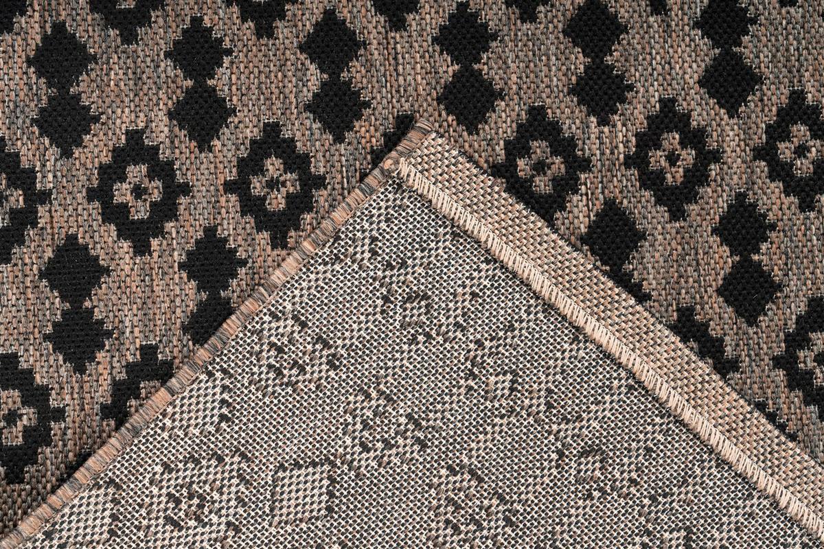 Flachwebteppich Splash 700 Braun/Grau, 120x170 cm - Braun/Grau, KONVENTIONELL, Textil (120/170cm)