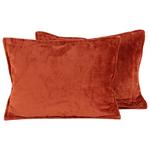 Zierkissen Lea L 2-Er Set 62x47 cm Polyester Rostfarben - Rostfarben, MODERN, Textil (62/47cm) - Luca Bessoni