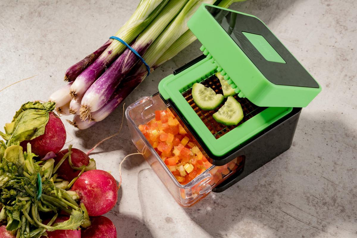 Küchenhelfer-set Nicer Dicer Spicy Grün 5 -Teilig - Schwarz/Grün, Basics, Kunststoff/Metall - Genius