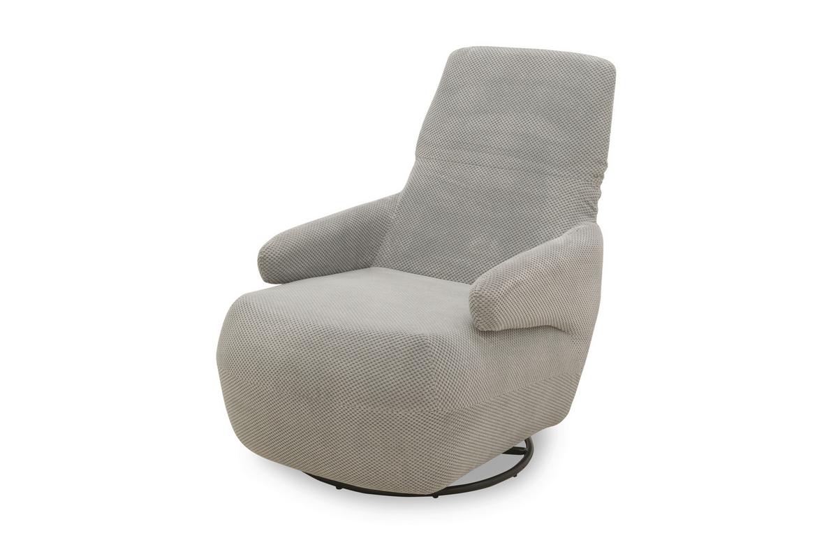 Sessel Hellgrau B: 68 cm - Hellgrau/Schwarz, Design, Textil (68/67/88cm) - MID.YOU