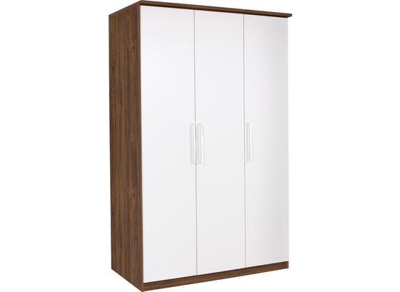 Drehtürenschrank 136cm Wien, Weiß/ Stirling Eiche Dekor - Eichefarben/Weiß, KONVENTIONELL, Holzwerkstoff (136/212/56cm) Drehtürenschrank 136cm Wien, Weiß/ Stirling Eiche Dekor - Eichefarben/Weiß, KONVENTIONELL, Holzwerkstoff (136/212/56cm)