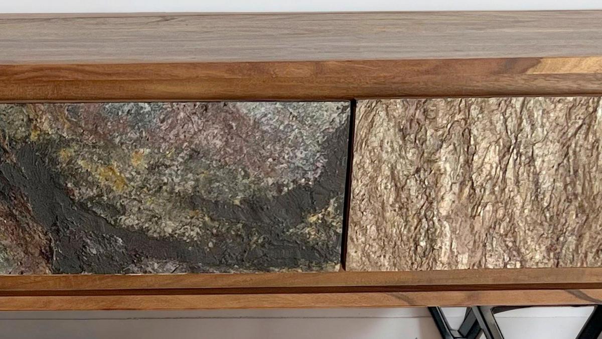 Lowboard Sheeshamfarben B: 160cm - Sheeshamfarben/Multicolor, Natur, Holz (160/40/35cm) - Livetastic