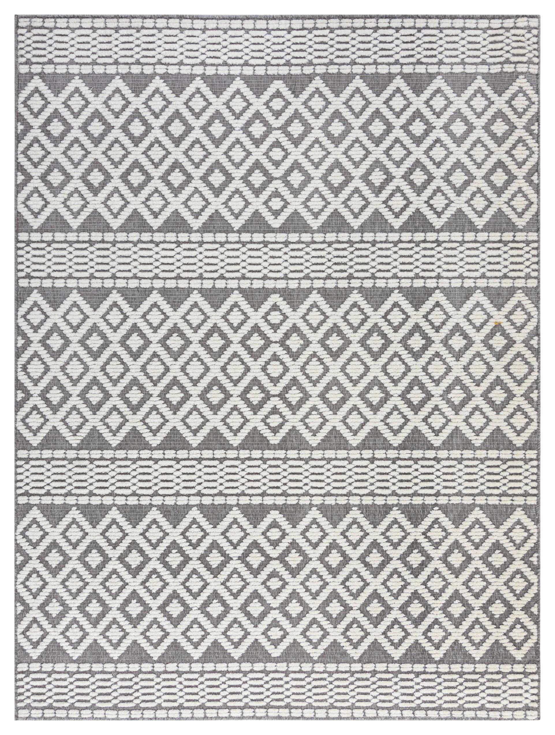 Webteppich Jaipur Grey 80x160 - Dunkelgrau, Basics, Textil (80/160cm)