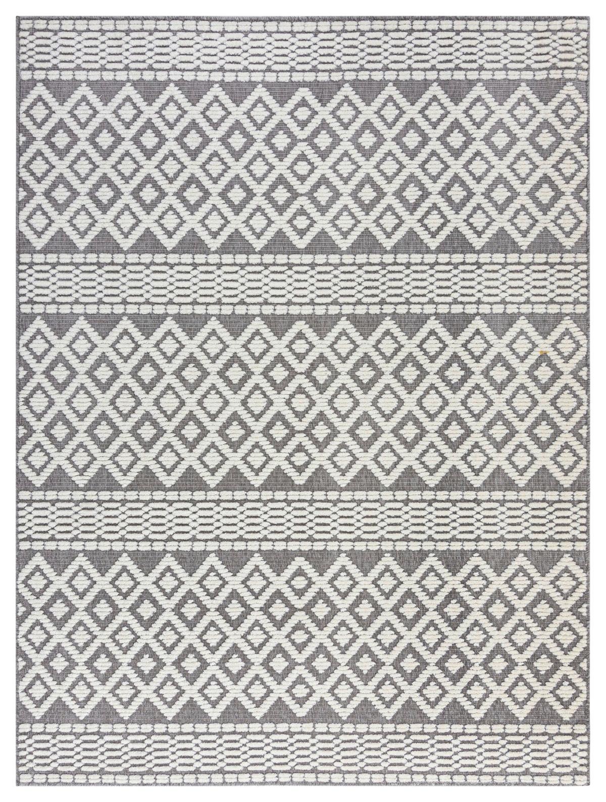 Webteppich Jaipur Grey 80x160 - Dunkelgrau, Basics, Textil (80/160cm)