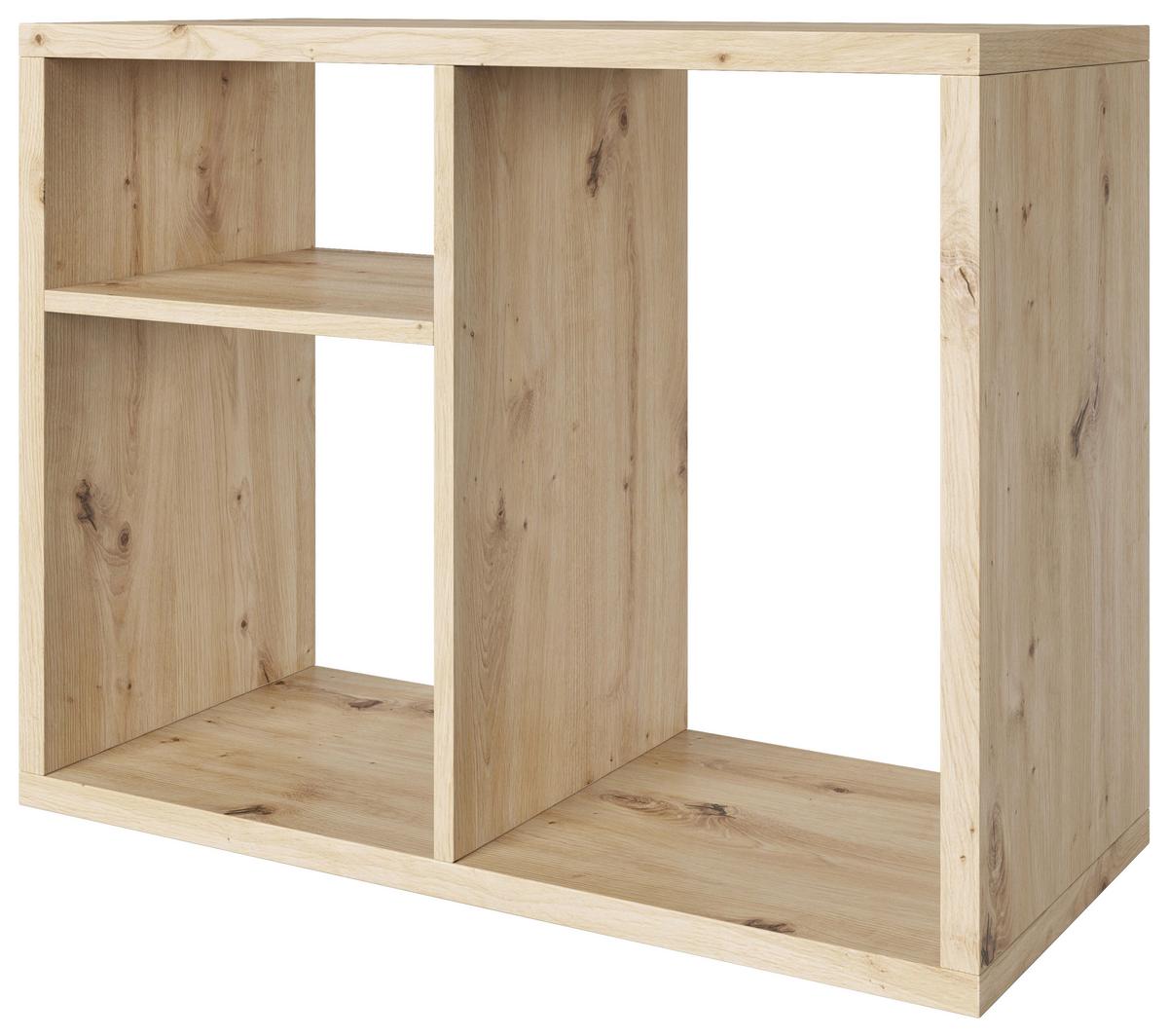 Regal Fortuna - Eiche Artisan, Basics, Holzwerkstoff (75/58/34cm) - MID.YOU