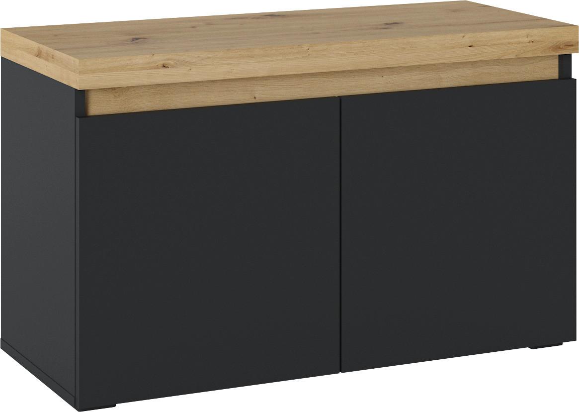 Sitzbank Pepe Artisan Eiche B: 85 cm - Anthrazit/Eiche Artisan, Trend, Holzwerkstoff (85/52/37cm)