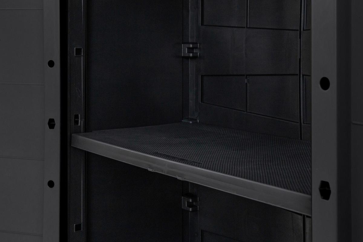 Geräteschrank Klein 66/88/40 cm - Anthrazit, Basics, Kunststoff (66/88/40cm)