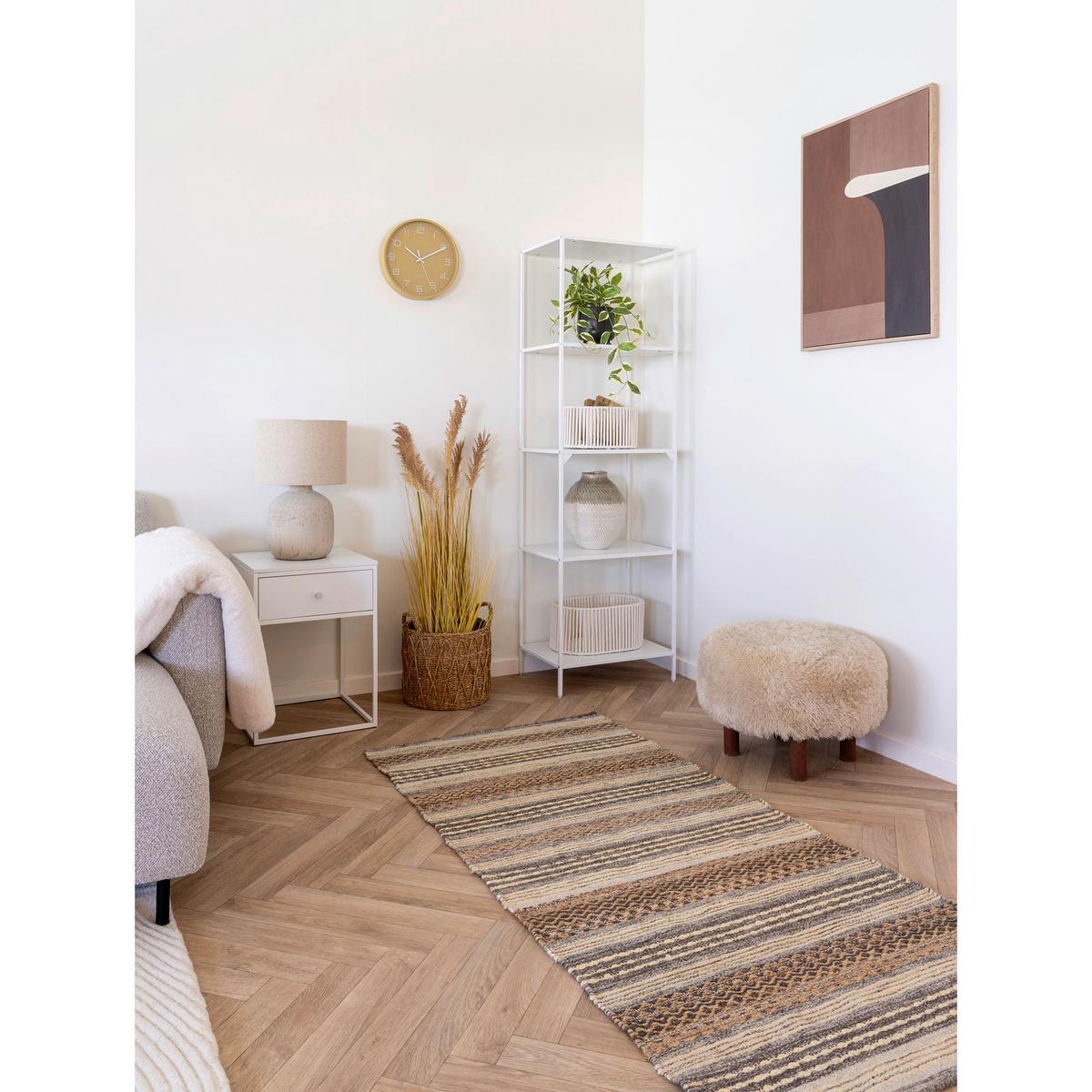 Hocker Inverness Hellbraun, B/H/T: 50x36x50cm - Basics (50/36/50cm)