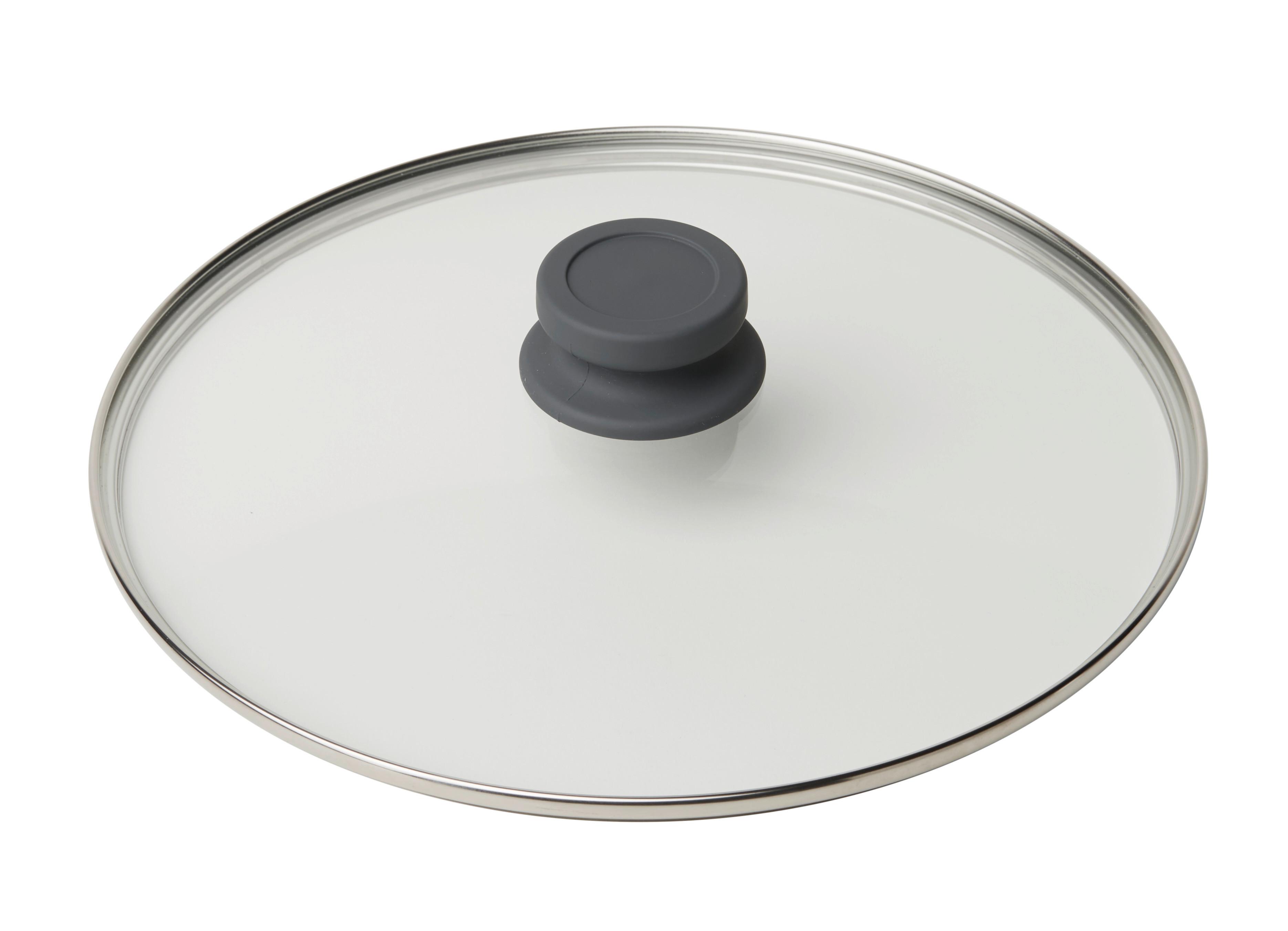 Poklice Basic, Ø: 28cm - šedá/barvy stříbra, Konvenční, kov/plast (28cm) - Mömax