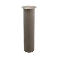 Kerzenständer Art Deco Eisen Taupe/goldfarben - Taupe/Goldfarben, Trend, Metall (20/70/20cm) - Kayoom