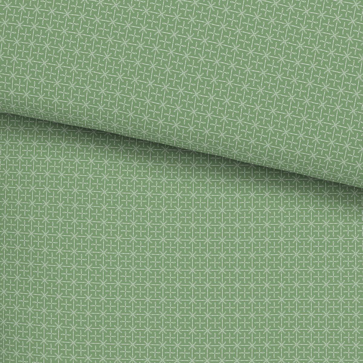 POSTEĽNÁ BIELIZEŇ Laura, 140/200cm, zelená - zelená, Konventionell, textil (140/200cm) - Modern Living