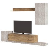 Nappali Szekrénysor Rimini - Modern, faalapú anyag (253,9/196,3/42cm)
