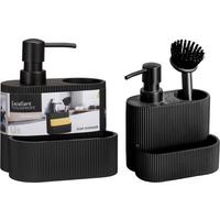 Dávkovač mýdla do kuchyně DISHMATE - černá, Basics, plast (9.7/15.7/13.3cm)