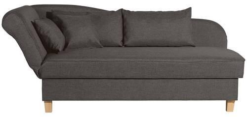 Recamiere Selma Braun Links Mit Bettkasten+schlaffunktion - Buchefarben/Braun, Design, Textil (190/88/82cm) - Max Winzer