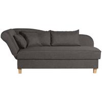 Recamiere Selma Braun Links mit Bettkasten+schlaffunktion - Buchefarben/Braun, Design, Textil (190/88/82cm) - Max Winzer