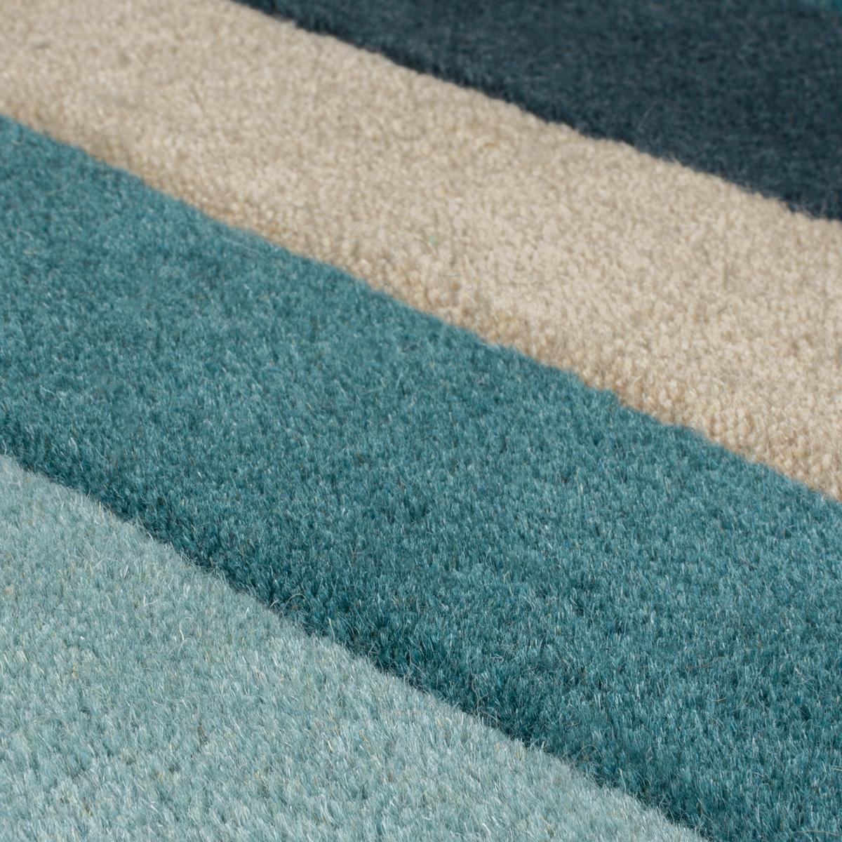 Wollteppich Petrol 230x60 Cm - Petrol, Basics, Textil (230/60cm)