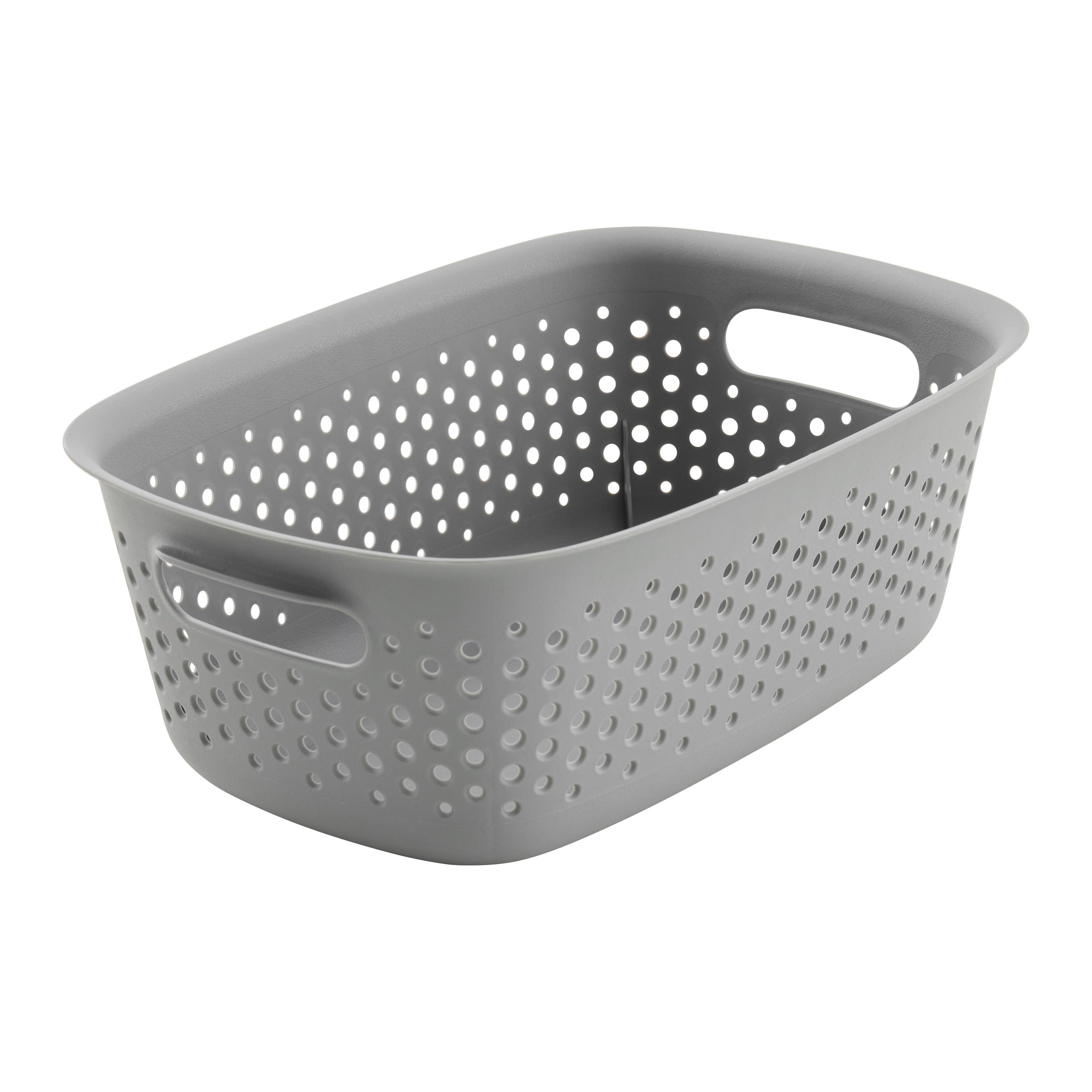Košík na drobnosti MAJA - CA. 3,5L - šedá, Moderní, plast (28/19,5/10,5cm) - Mömax