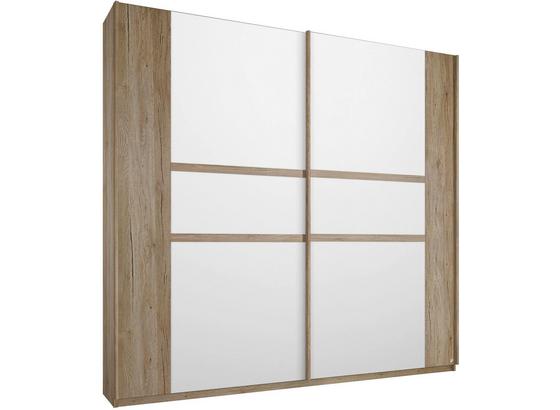 Schwebetürenschrank Bernau 226 cm Eiche/ Weiß - Eichefarben/Weiß, MODERN, Holzwerkstoff (226/210/62cm) Schwebetürenschrank Bernau 226 cm Eiche/ Weiß - Eichefarben/Weiß, MODERN, Holzwerkstoff (226/210/62cm)