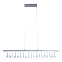 Led-pendelleuchte Nobilis - Nickelfarben, Design, Glas/Kunststoff (100/6/120cm) - Näve