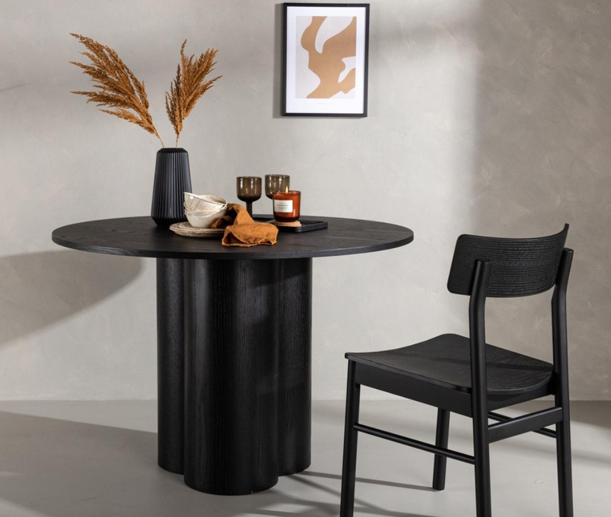 Esstisch Olivia - Schwarz, Design, Holz/Holzwerkstoff (110/110/75cm) - Livetastic