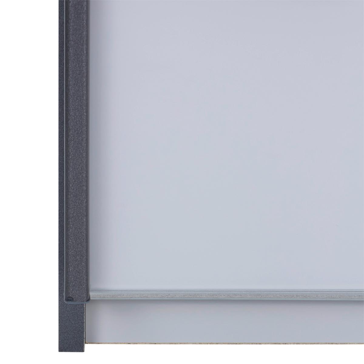 Schwebetürenschrank Glasfront 226 Cm Feldkirch 9, Grau - Dunkelgrau/Grau Hochglanz, MODERN, Glas/Holzwerkstoff (225/210/62cm)
