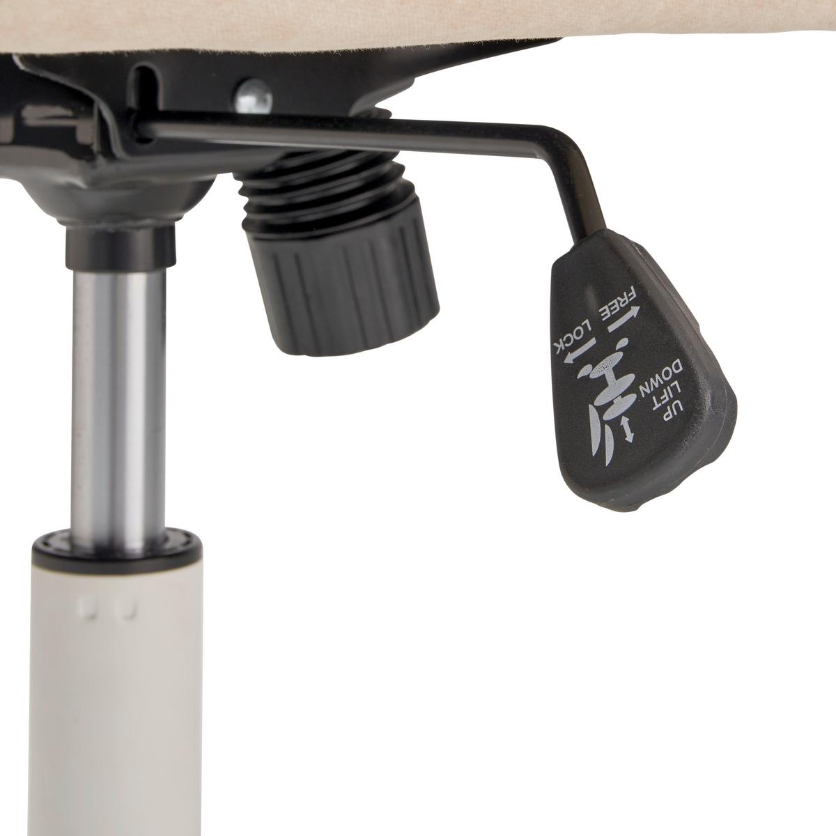 Drehstuhl Seattle - Beige, LIFESTYLE, Holz/Kunststoff (56/89-97/69cm) - MID.YOU