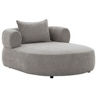 XXL-Sessel Ferro Grau B: 122 cm - Schwarz/Grau, Design, Textil (122/76/156cm) - Livetastic