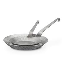 Pfannenset 2 -Teilig. Eisen - Silberfarben, Basics, Metall (20+28cm) - GSW