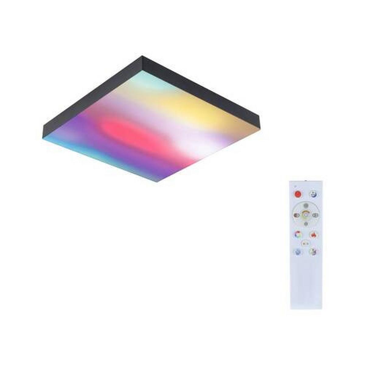 Led-paneel L: 29,5 Cm Dimmbar - Schwarz, Basics, Metall (29,5/29,5/6,4cm) - Paulmann