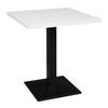 Bistro stolek 70x70 cm - bílá/černá, Moderní, kov/kompozitní dřevo (70/75/60cm) - Modern Living