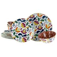 Speisetellerset 12-Tlg. Folklore, Multicolor - Multicolor, Design, Keramik - Creatable