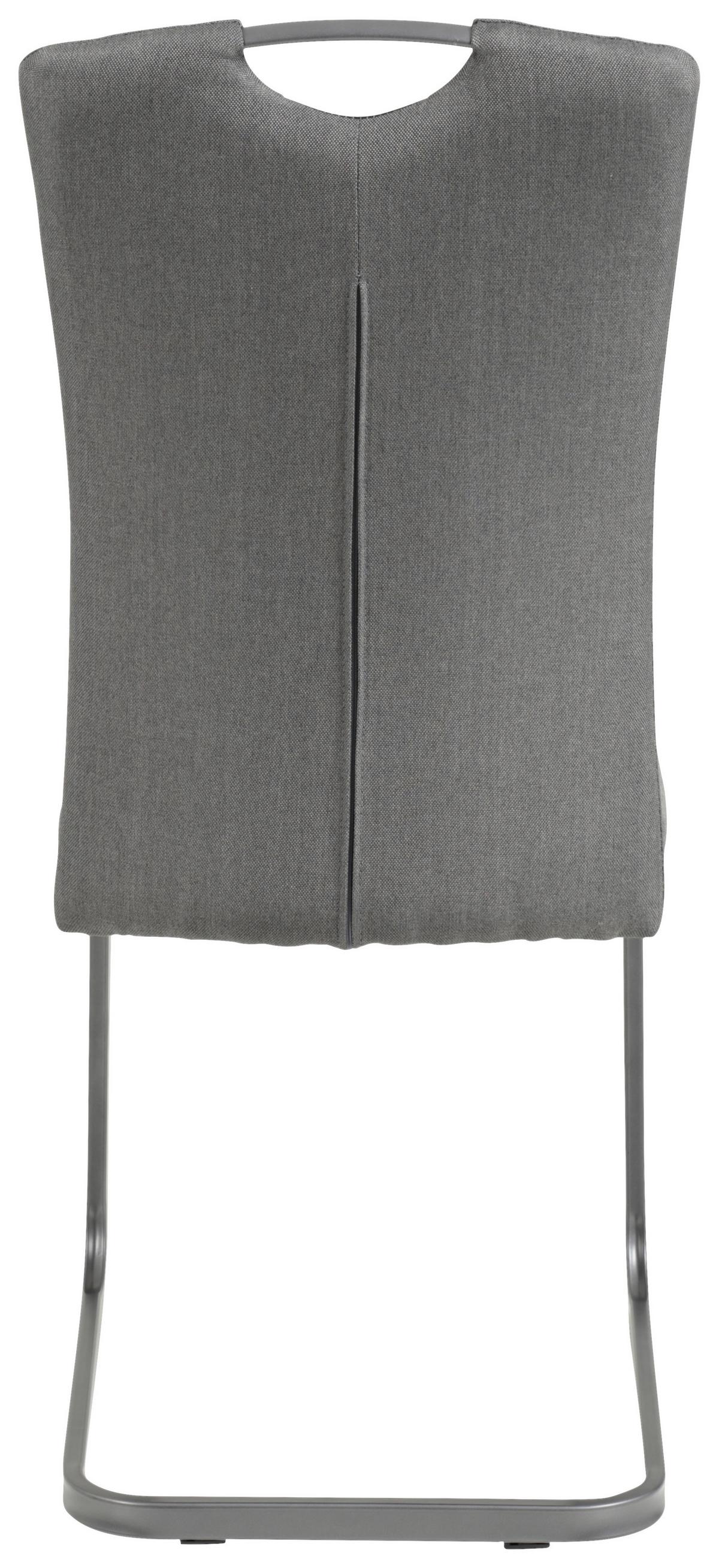 Schwingstuhl Amber Anthrazit/ Grau Gepolstert 2er-Set - Anthrazit/Grau, MODERN, Textil/Metall (43/98/56cm) - MID.YOU