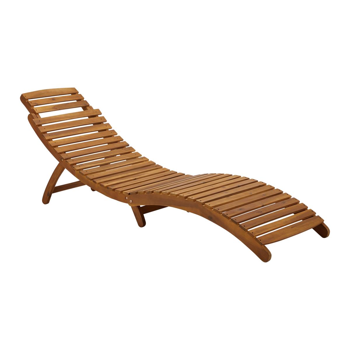 Záhradné ležadlo BORA sivá - sivá, Modern, drevo/textil (180/54/62cm) - Bessagi Garden