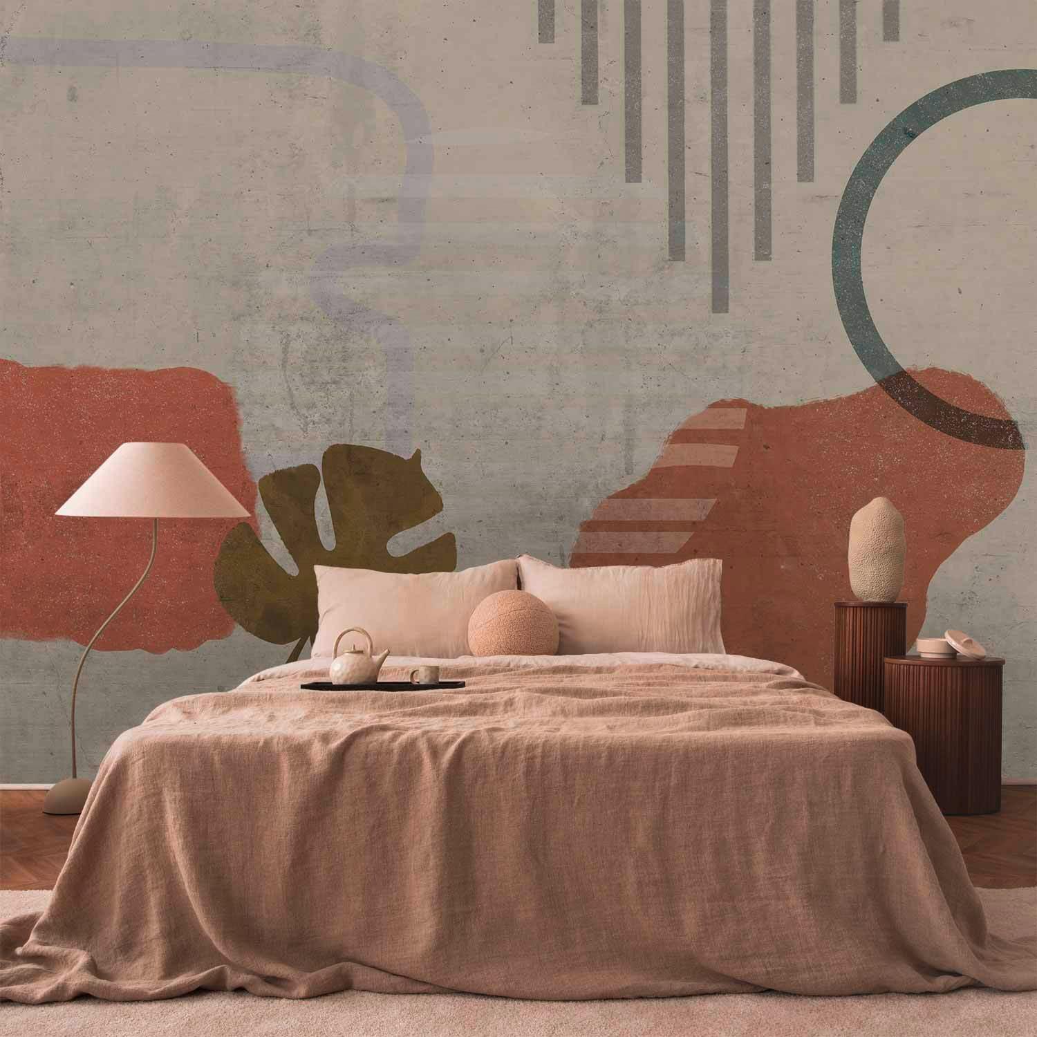 Fototapete Beige Cognac B: 150 Cm - Cognac/Beige, Basics, Textil (150/105cm) - artgeist