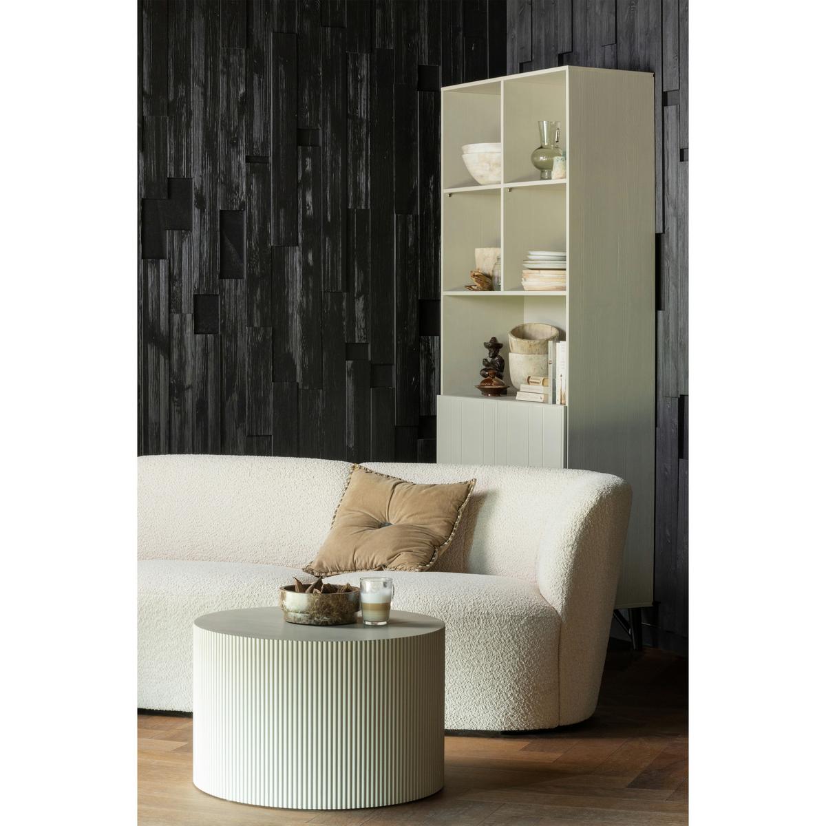 Beistelltisch Sanne Beige L: 60 Cm - Beige, Design, Holzwerkstoff (60/60/40cm) - Livetastic