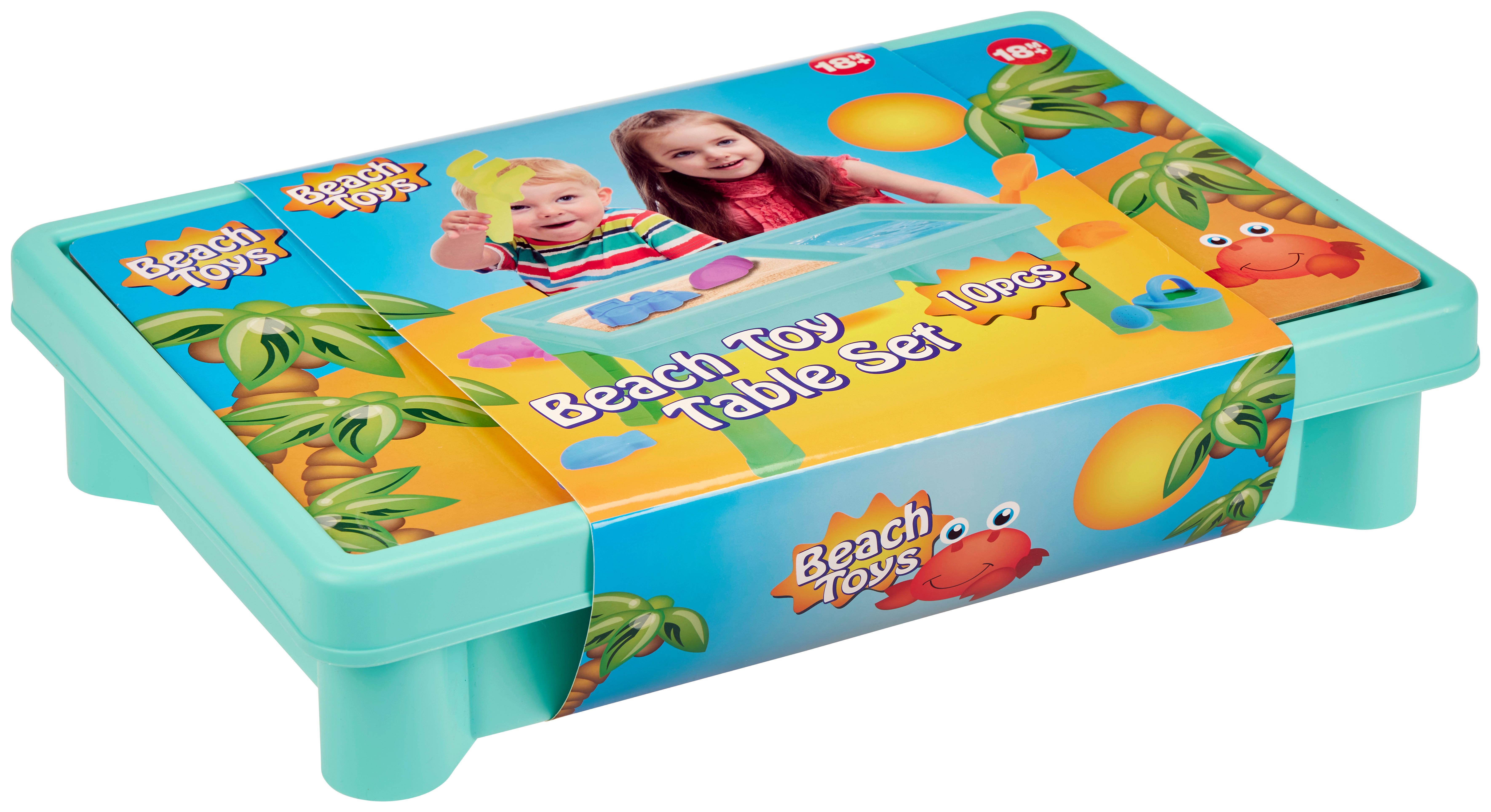 Kinderspieltisch Strandspielzeug-Tisch - Multicolor, Basics, Kunststoff (43,5/29,/9cm)